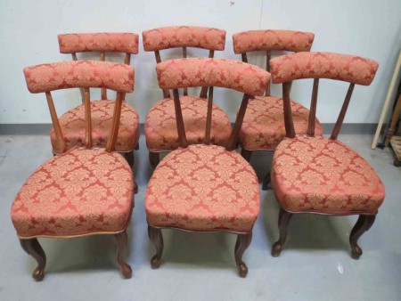 2168 - 6 x zidle rokoko 1910 novy caloun  -  1 kus 800 kc